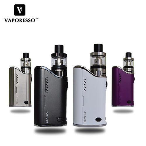 New Vaporesso Attitude EUC Kit 80W TC VW Box Mod Vape E Cigarette with Estoc tank Atomizer 2ML 4ML with EUC coil New Arriva