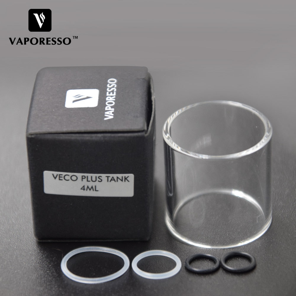 Original Vaporesso VECO PLUS Glass Tube for 4ml Vaporesso VECO Plus tank Atomizer Replacement Glass for E-cig vaping