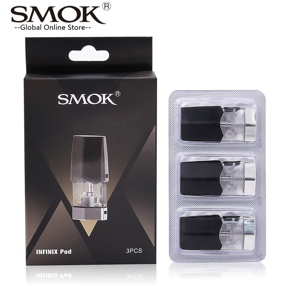 3pcs/lot SMOK Infinix Pod 1.4ohm 2ml Capacity Electronic Cigarette Atomizer Vape Tank Coil For Infinix Kit VS Rolo Badge Fit Pod