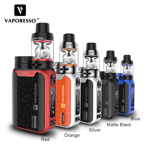 Original Vaporesso SWAG Kit 80W SWAG Box Mod with NRG SE Tank 3.5ml Tank No 18650 Battery E-Cigarettes Vape Kit use GT Coil