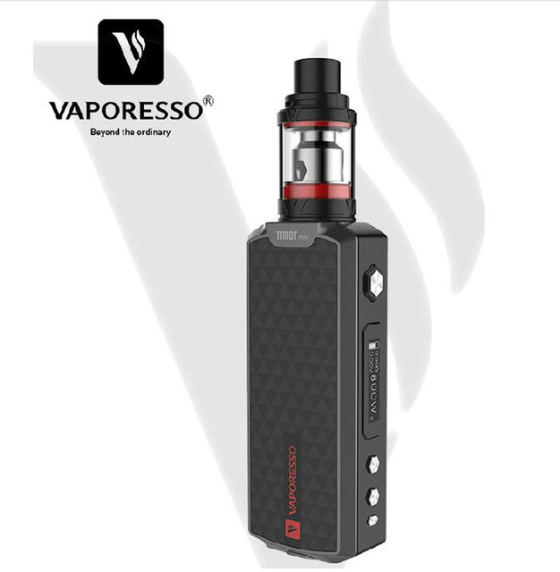 Original Vaporesso Tarot Mini Kit 80W Box Mod with 2ml VECO Tank Clapton 0.4 coil & Extra ss316 Ceramic 0.5 coil E-Cig Vape Kit