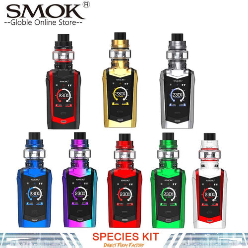 Original SMOK SPECIES Kit 230w SPECIES Mod 5ml TFV8 Baby V2 Tank Baby V2 A1 A2 Coil Electronic Cigarette Kit VS X-PRIV E-PRIV