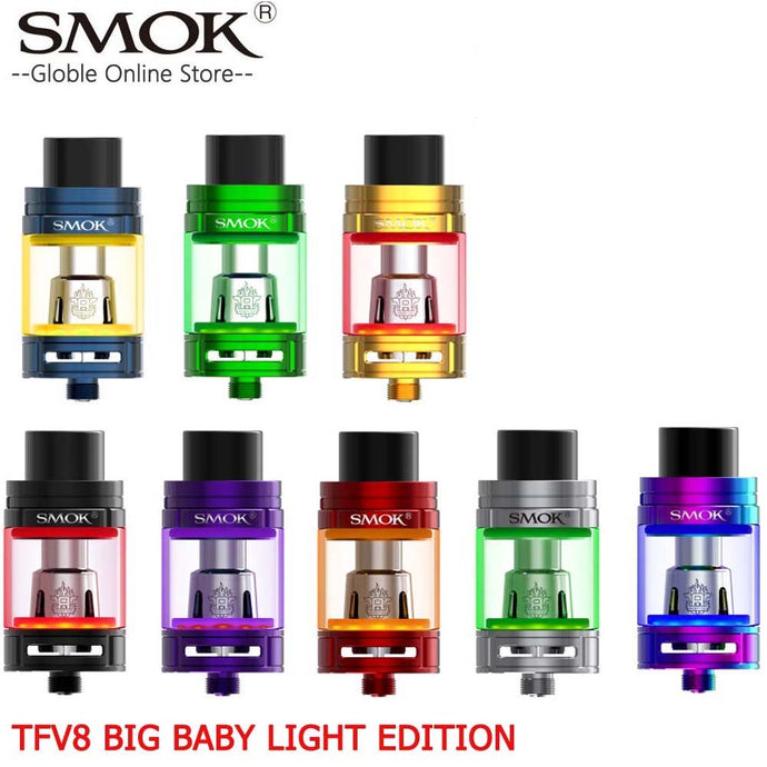 SMOK TFV8 Big Baby Light Edition Atomizer 5ml Tank with Baby Q2 Coil V8 Big Baby electronic cigarette Atomizer Fit for Stick V8